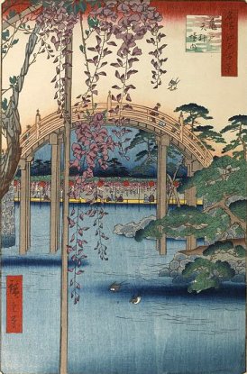 Sobre Dejima ordenadamente - Página 2 Hiroshige_Kameido_wisteria7c